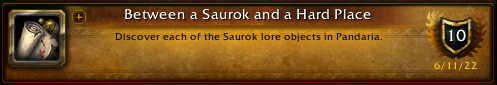 ‘Between a Saurok and a Hard Place’ Achievement Guide